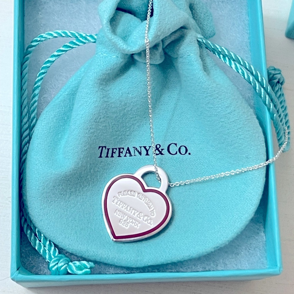 Return to Tiffany Silver Heart Tag Necklace-NEW!